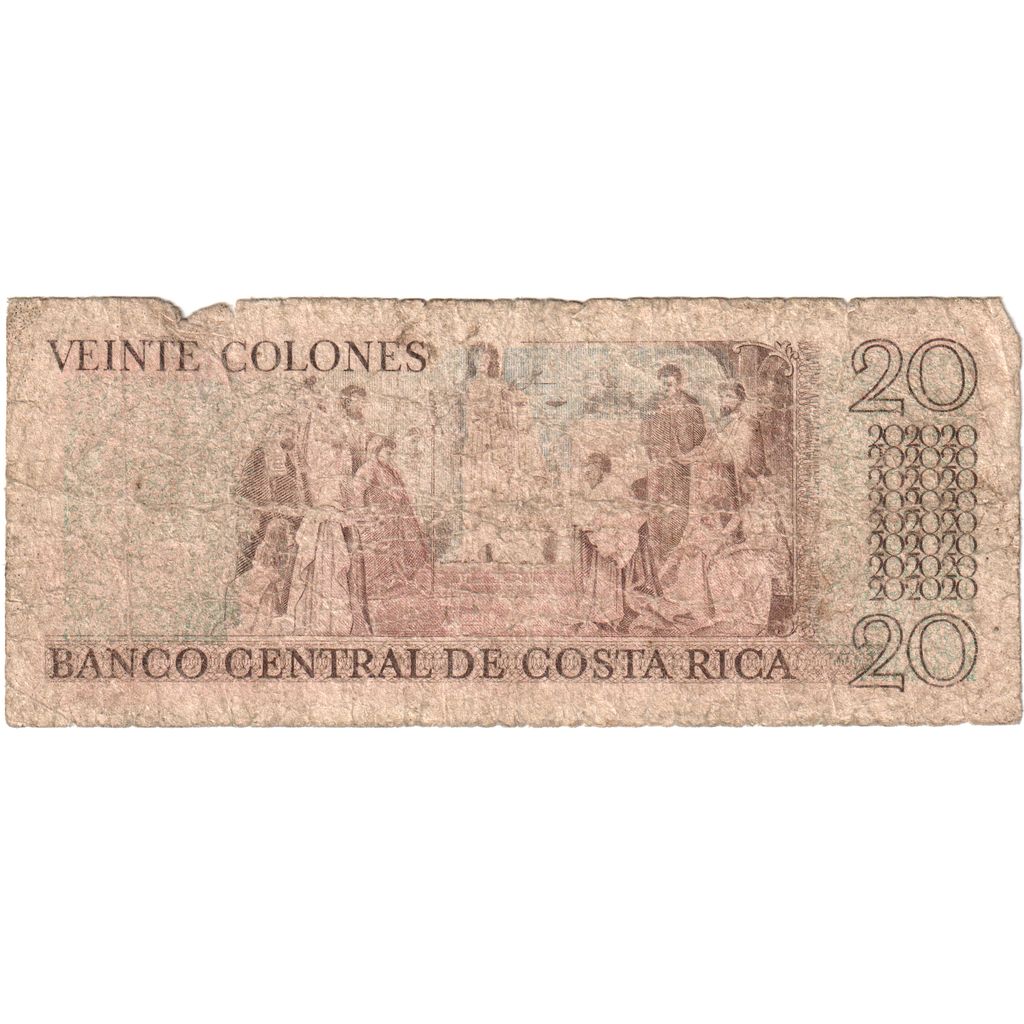 Kostarika, 
  
  20 Colones, 
  
  1981-12-24