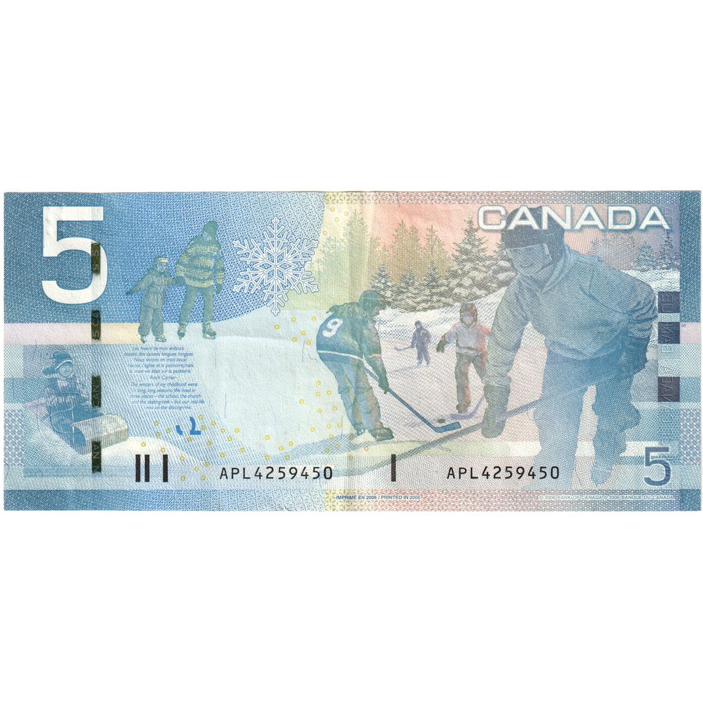 Kanada, 
  
  5 dolárov, 
  
  AU(55-58)