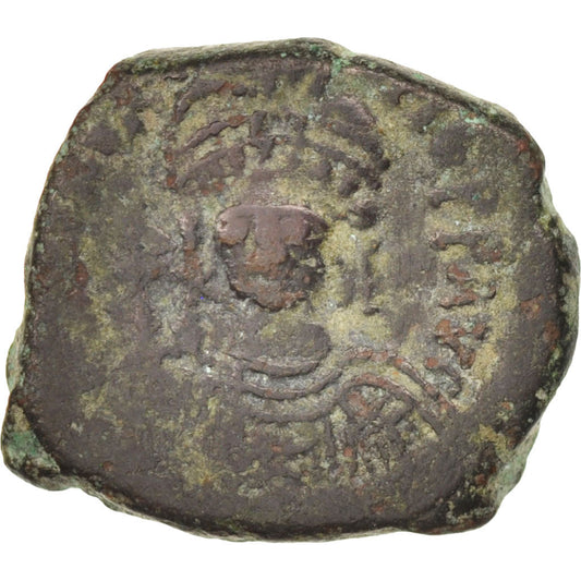 Maurice Tiberius, 
  
  Half Follis, 
  
  582-602