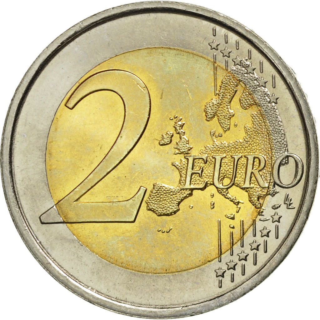 Španielsko, 
  
  2 eurá, 
  
  10 jahre eur