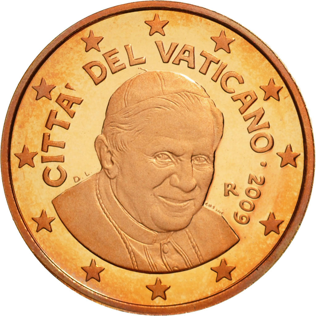 VATIKÁN, 
  
  2 euro centy, 
  
  2009