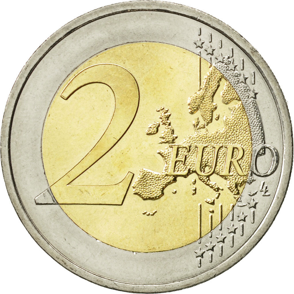 Rakúsko, 
  
  2 eurá, 
  
  Drapeau européen