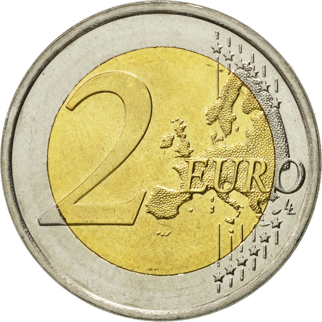 Fínsko, 
  
  2 eurá, 
  
  Drapeau européen