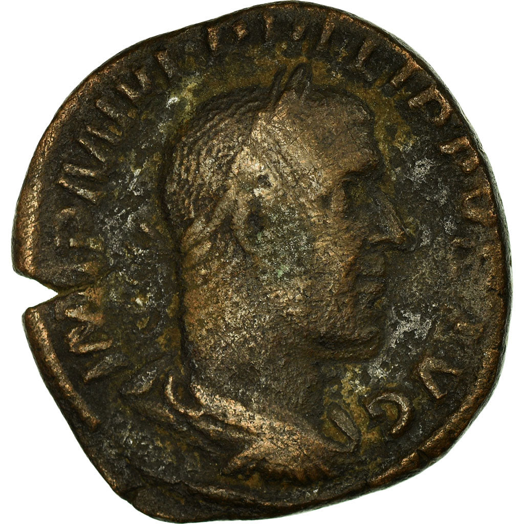 minca, 
  
  Filip I. 
  
  Sestertius