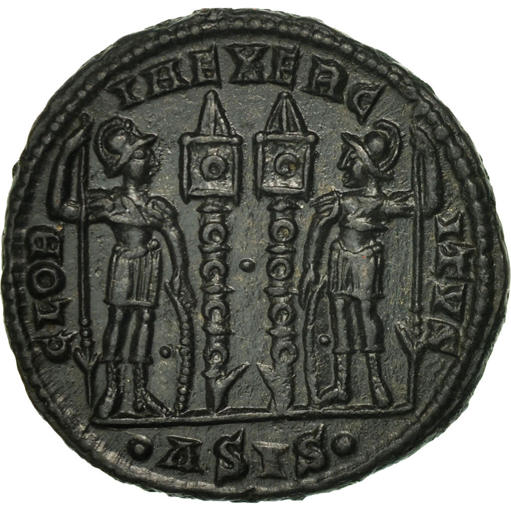 minca, 
  
  Constantius II. 
  
  Follis