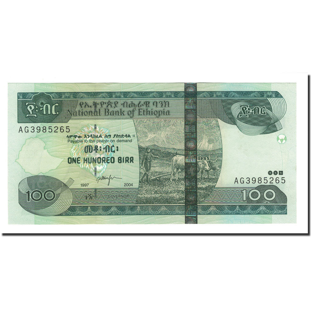 bankovka, 
  
  Etiópia, 
  
  100 birrov