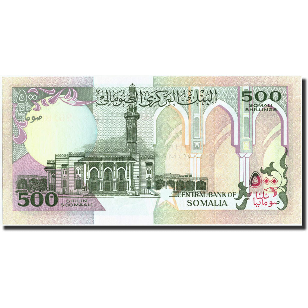 bankovka, 
  
  Somálsko, 
  
  500 šilinov = 500 šilingov