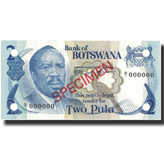 bankovka, 
  
  Botswana, 
  
  2 Pula