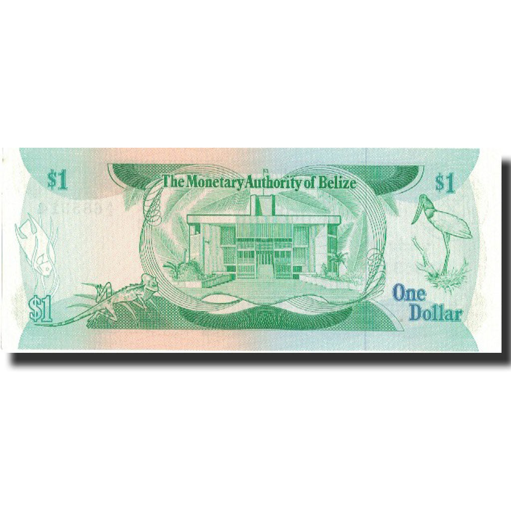 bankovka, 
  
  Belize, 
  
  1 dolár