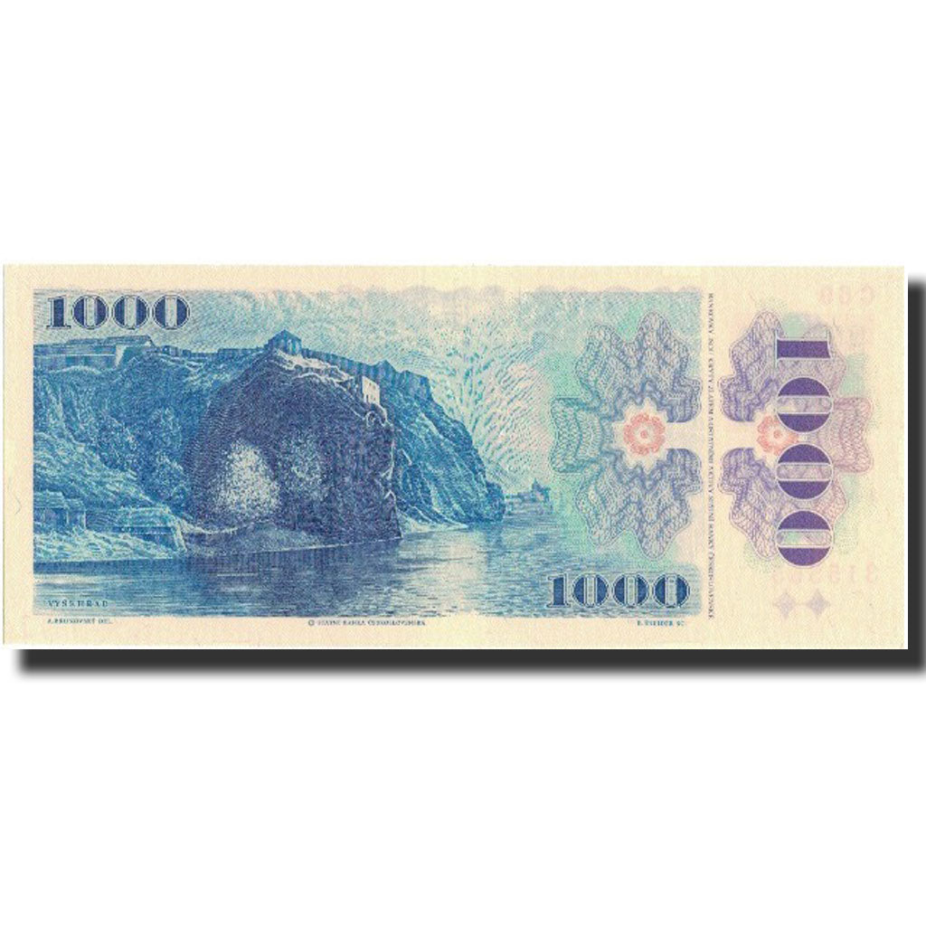 bankovka, 
  
  Česká republika, 
  
  1000 korún