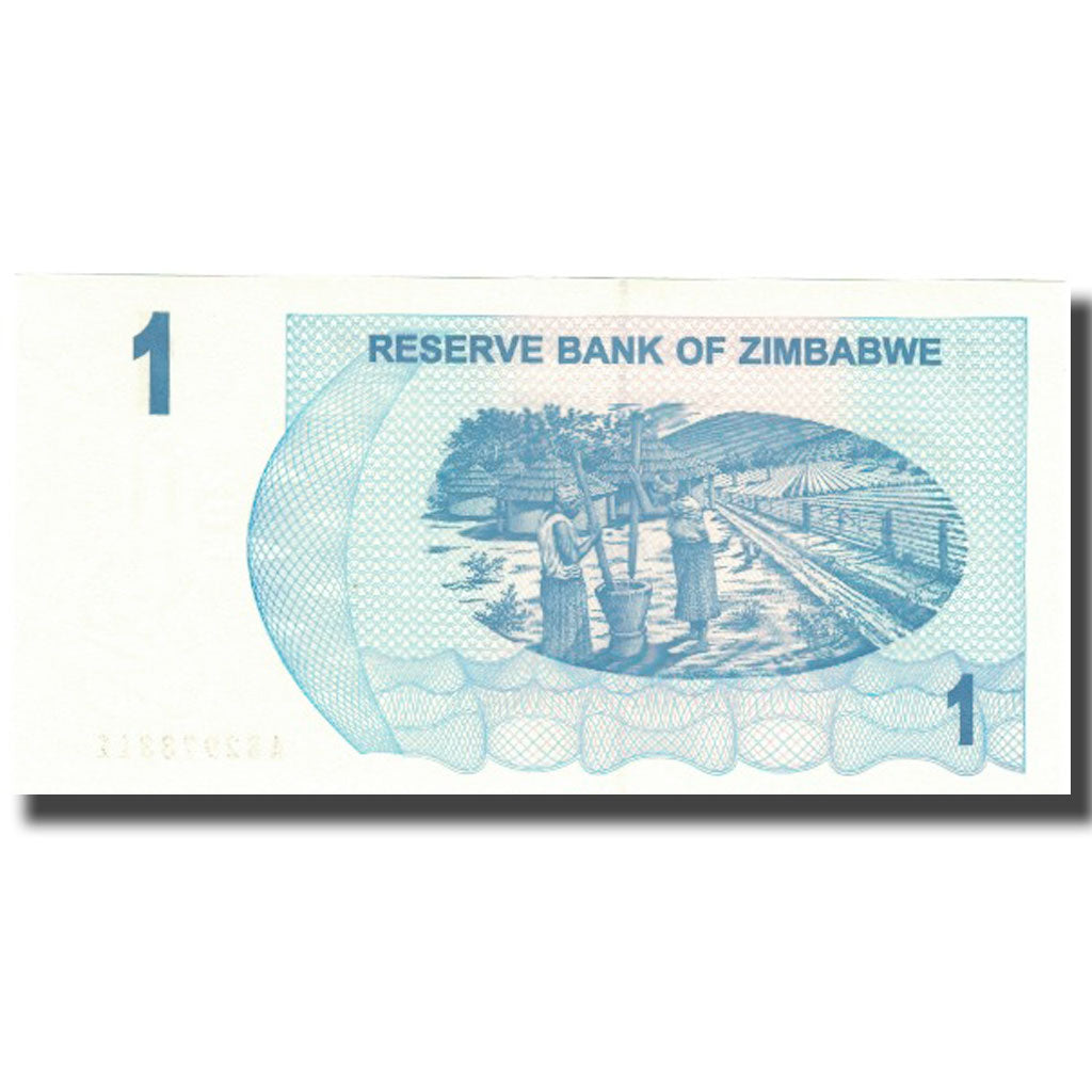 bankovka, 
  
  Zimbabwe, 
  
  1 dolár