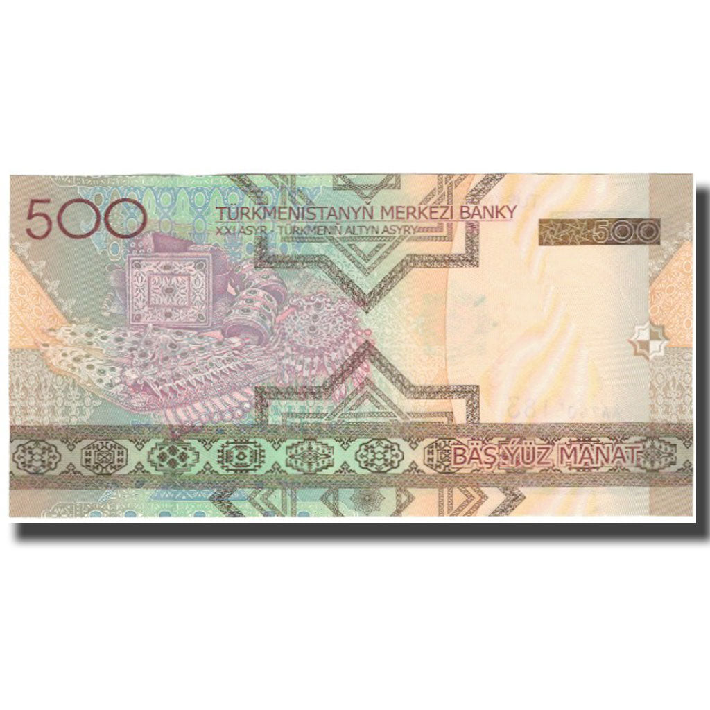 bankovka, 
  
  Turkmanistan, 
  
  500 manatov