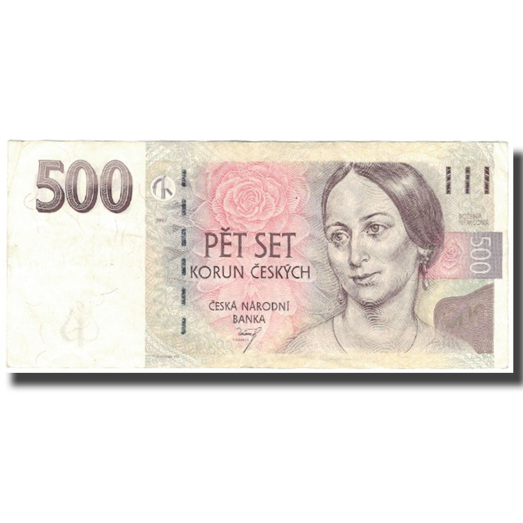 bankovka, 
  
  Česká republika, 
  
  500 korún