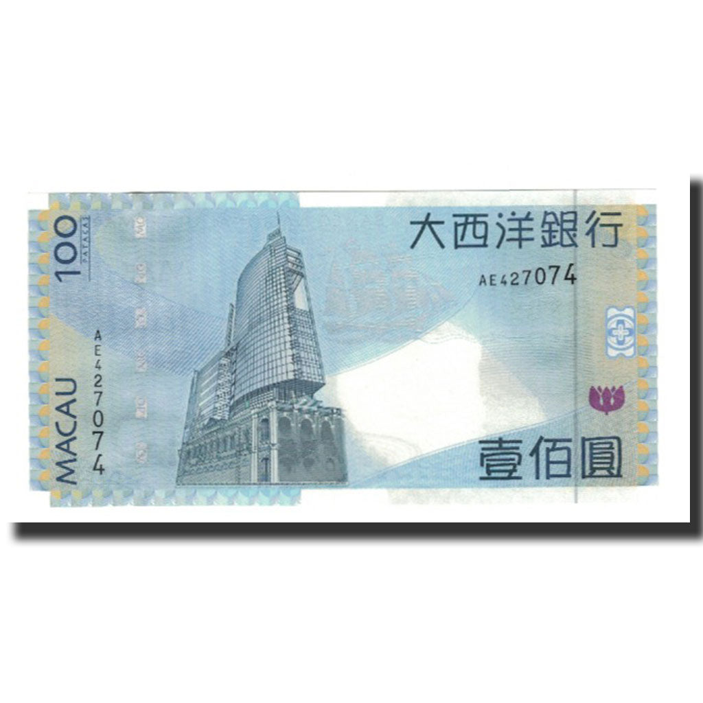 bankovka, 
  
  Macao, 
  
  100 Patacas