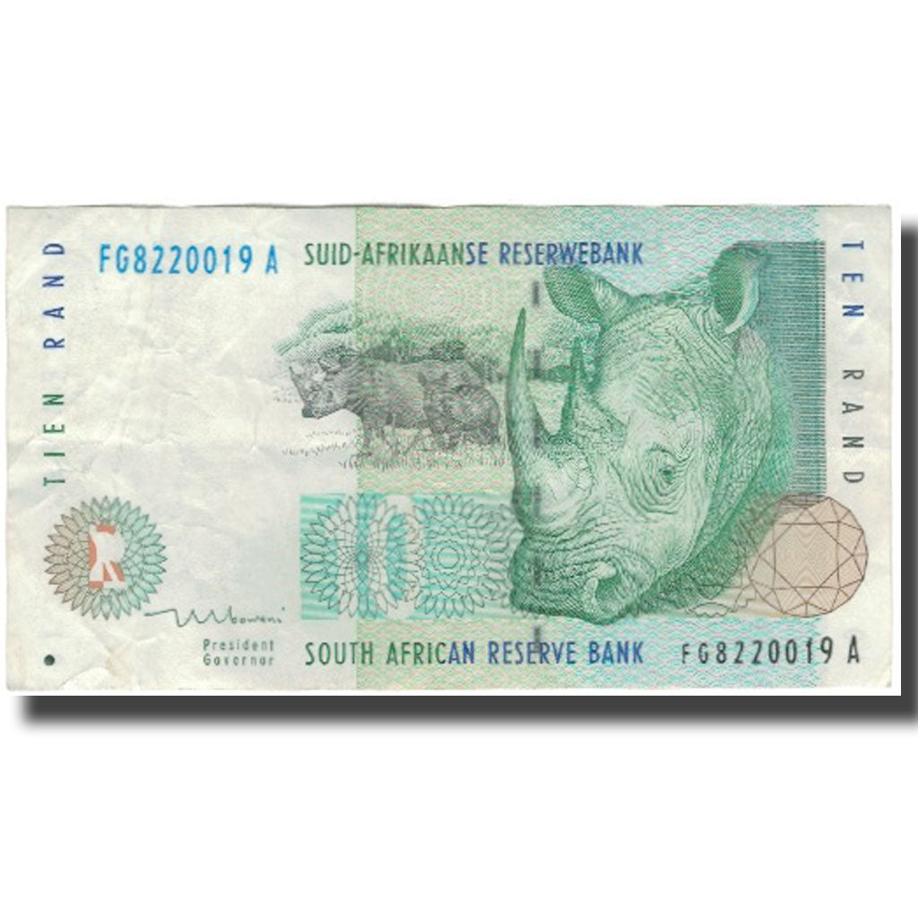 bankovka, 
  
  Južná Afrika, 
  
  10 Rand