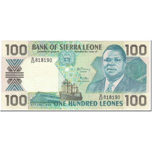 bankovka, 
  
  Sierra Leone, 
  
  100 Leonov