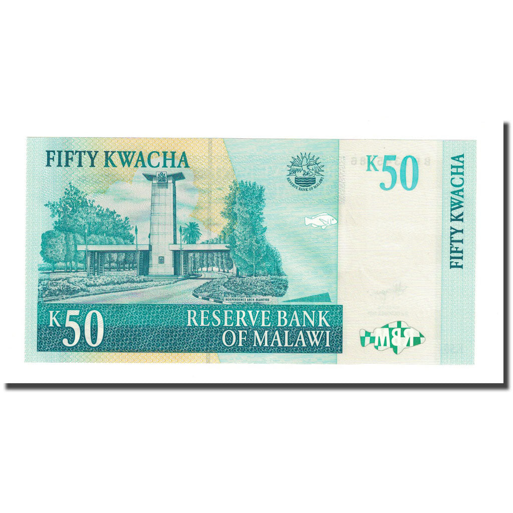 bankovka, 
  
  Malawi, 
  
  50 Kwacha