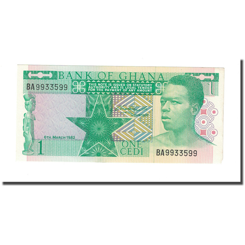 bankovka, 
  
  Ghana, 
  
  1 Cedi