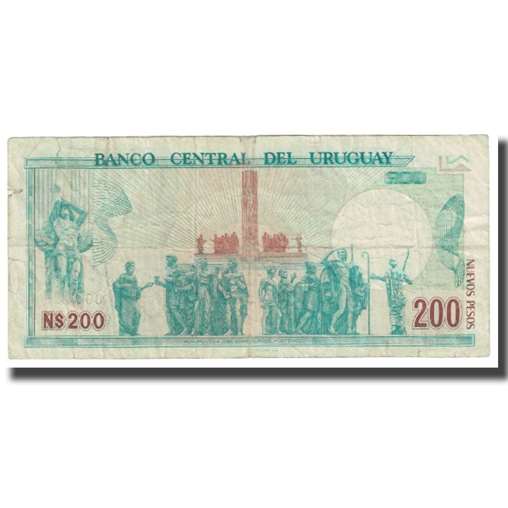 bankovka, 
  
  Uruguaj, 
  
  200 nuevos pesos