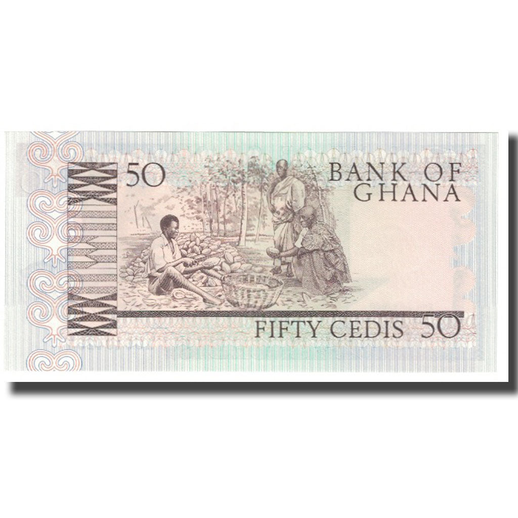 bankovka, 
  
  Ghana, 
  
  50 Cedis