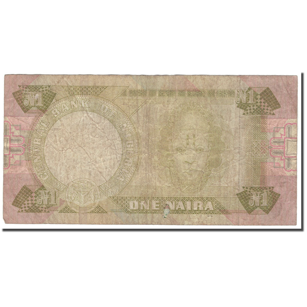 bankovka, 
  
  Nigéria, 
  
  1 Naira