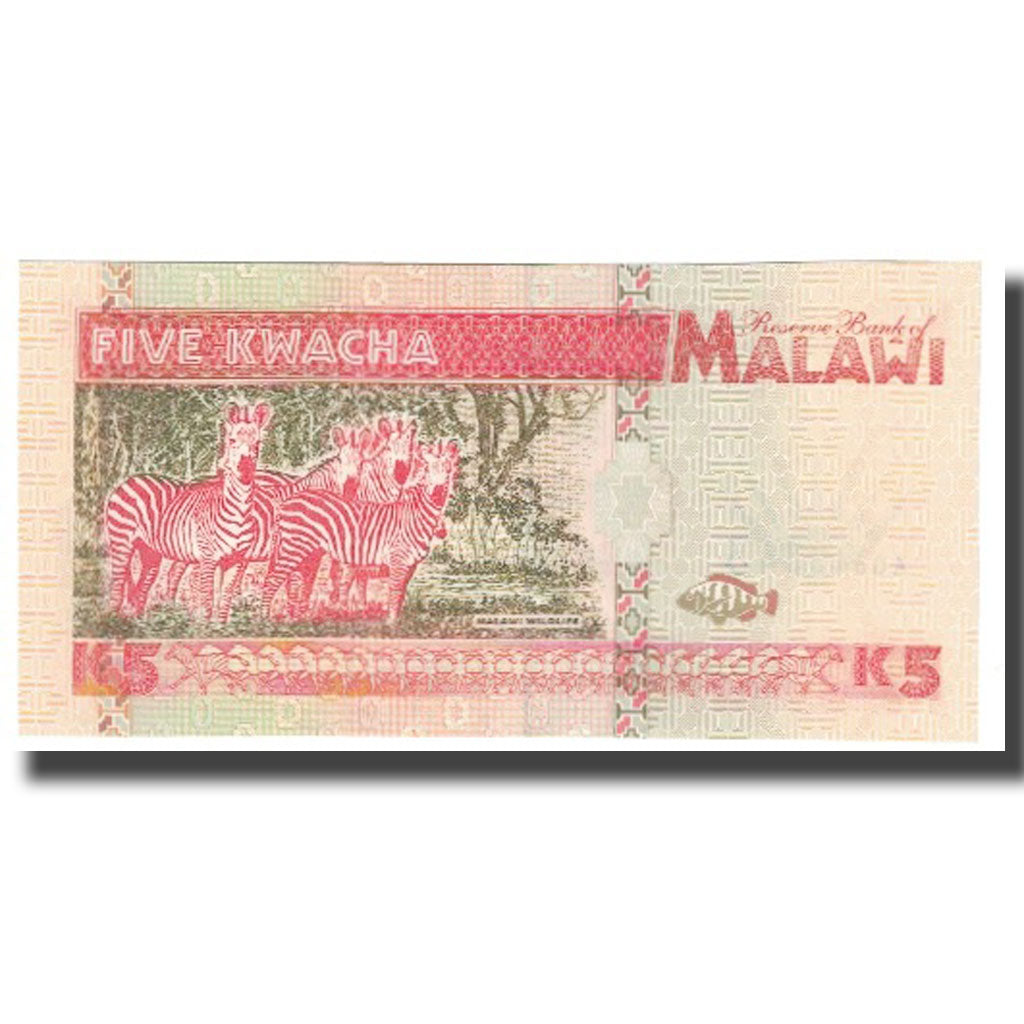 bankovka, 
  
  Malawi, 
  
  5 Kwacha