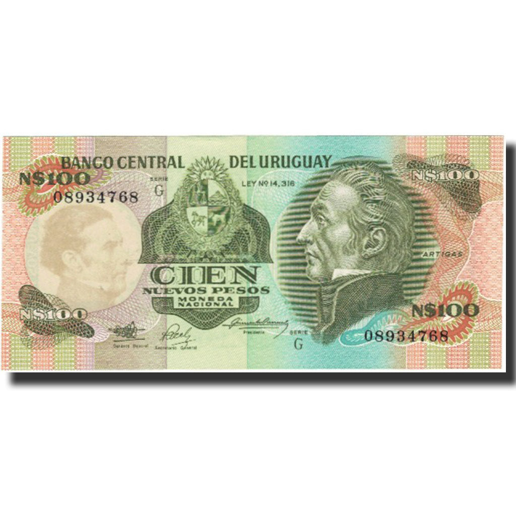 bankovka, 
  
  Uruguaj, 
  
  100 nuevos pesos