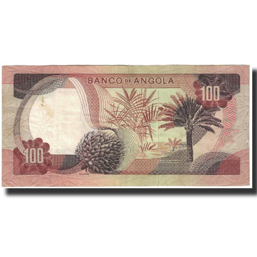 bankovka, 
  
  Angola, 
  
  100 Escudos