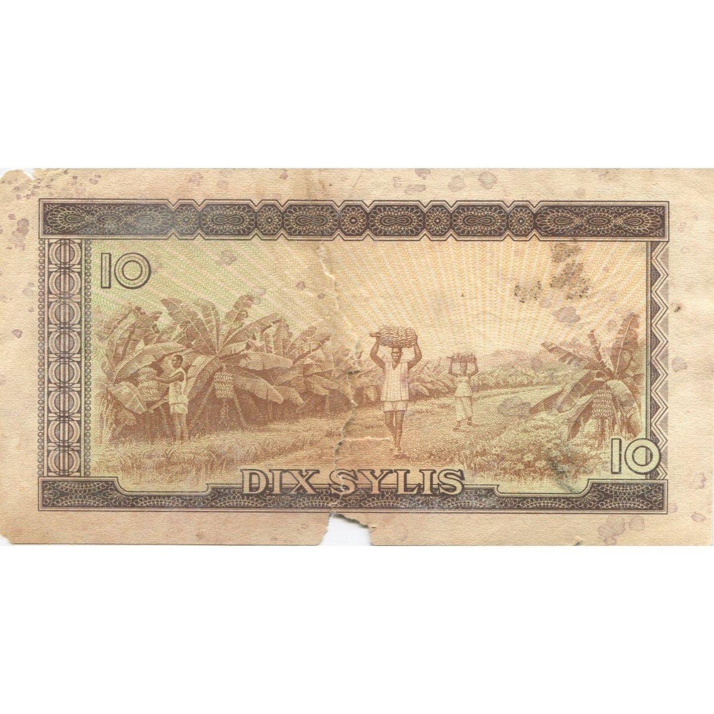 bankovka, 
  
  Guinea, 
  
  10 Sylis