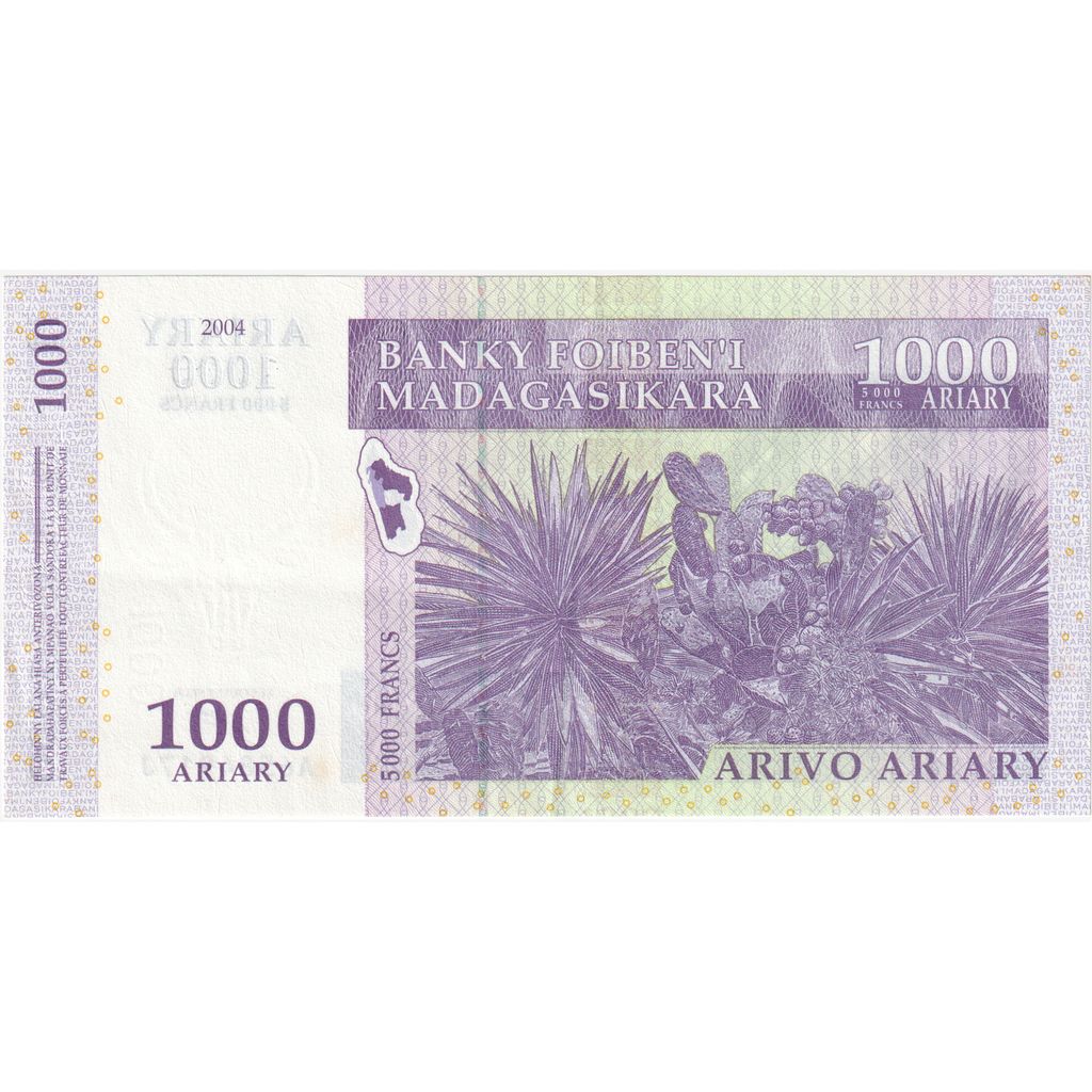 Madagaskar, 
  
  1000 ariary, 
  
  2004