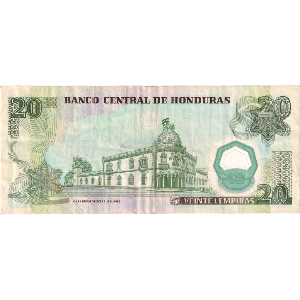 Honduras, 
  
  20 lempir, 
  
  2008