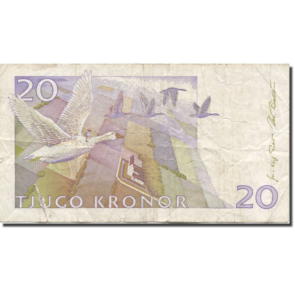 bankovka, 
  
  Švédsko, 
  
  20 korún