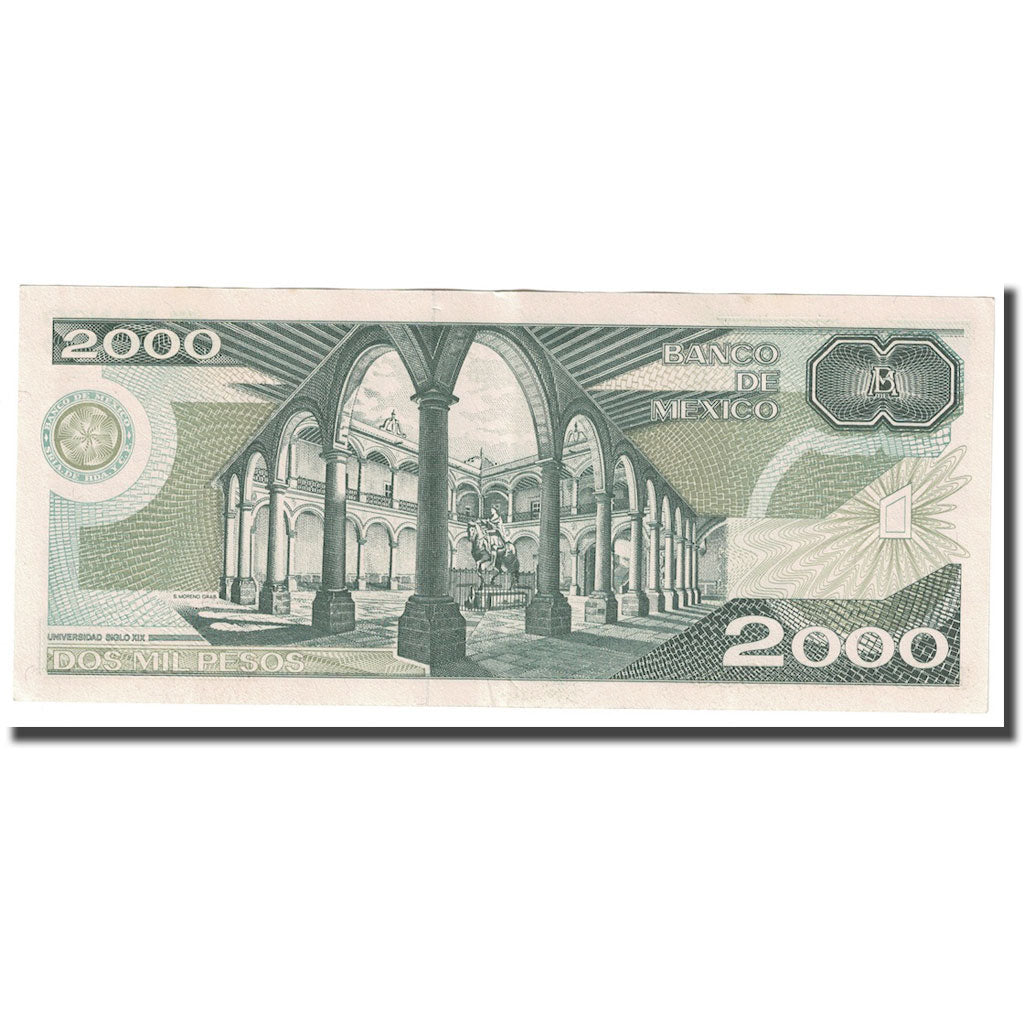 bankovka, 
  
  Mexiko, 
  
  2 000 pesos