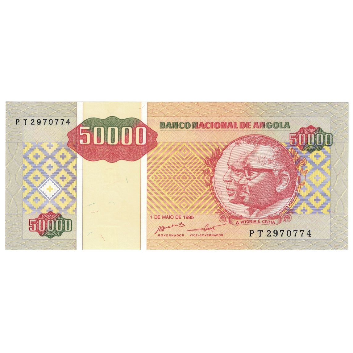 bankovka, 
  
  Angola, 
  
  50