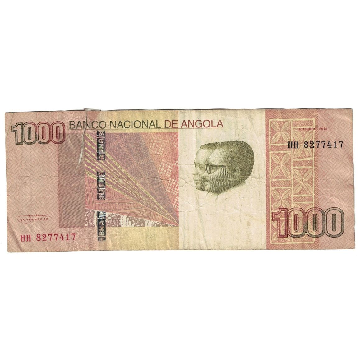 bankovka, 
  
  Angola, 
  
  500 kwanz