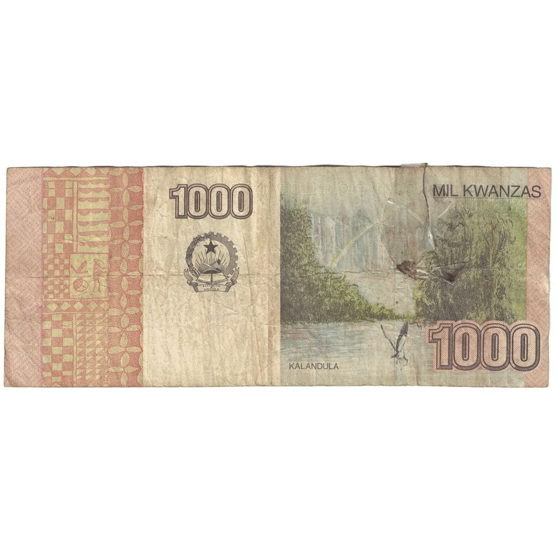 bankovka, 
  
  Angola, 
  
  500 kwanz