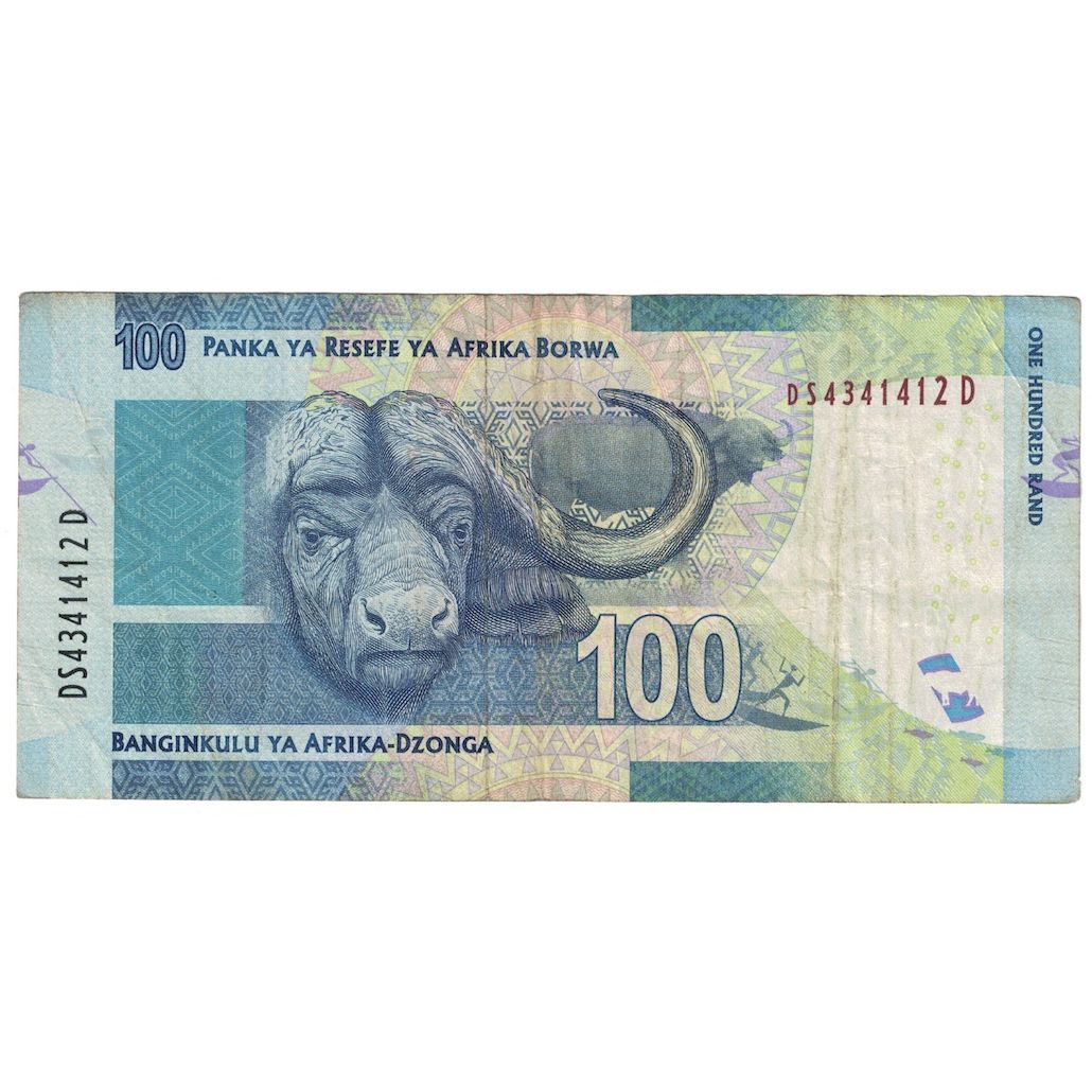 bankovka, 
  
  Južná Afrika, 
  
  100 randov