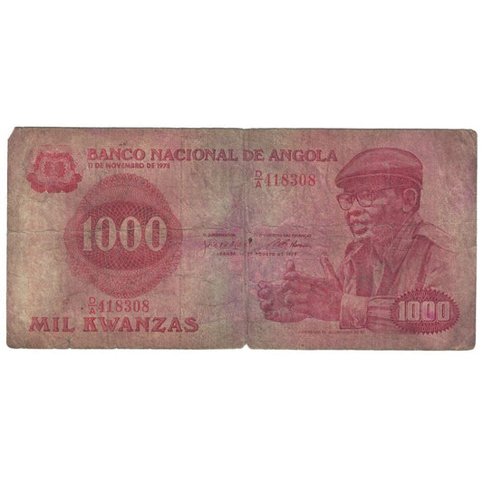 bankovka, 
  
  Angola, 
  
  1000 kwanz