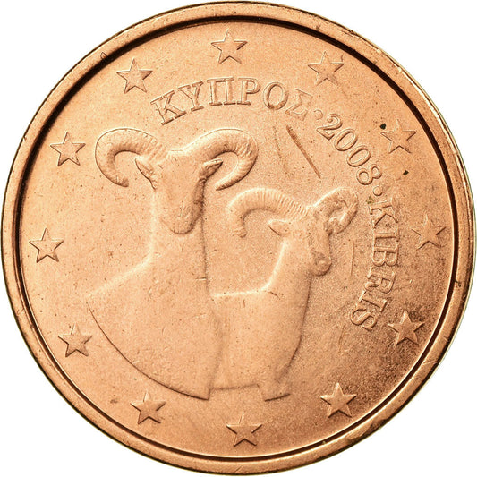 minca, 
  
  Cyprus, 
  
  2 euro centy