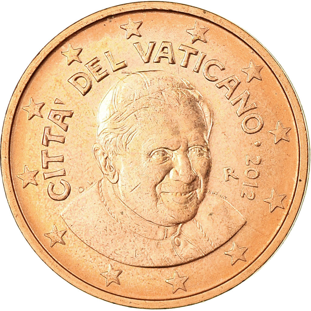 VATIKÁN, 
  
  2 euro centy, 
  
  2012