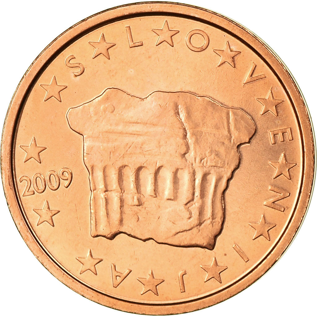 Slovinsko, 
  
  2 euro centy, 
  
  2009