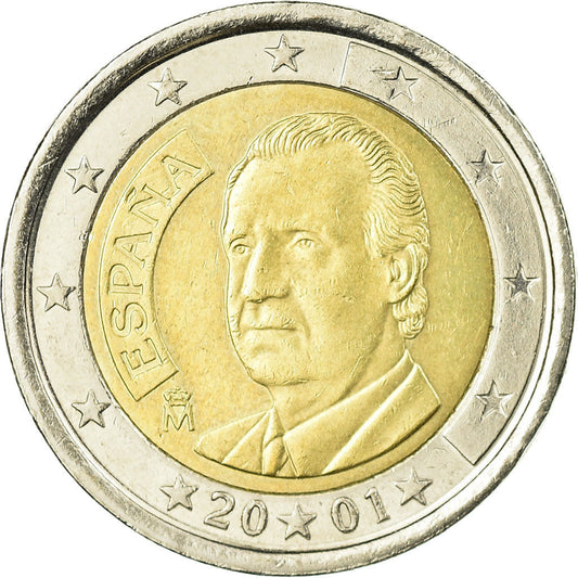 Španielsko, 
  
  2 eurá, 
  
  2001