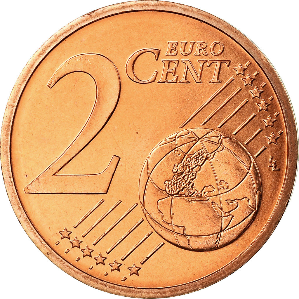 Monako, 
  
  2 euro centy, 
  
  2002