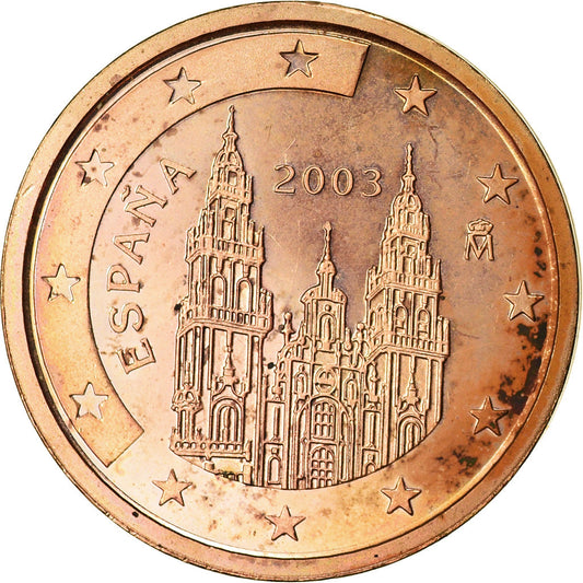 Španielsko, 
  
  2 euro centy, 
  
  2003