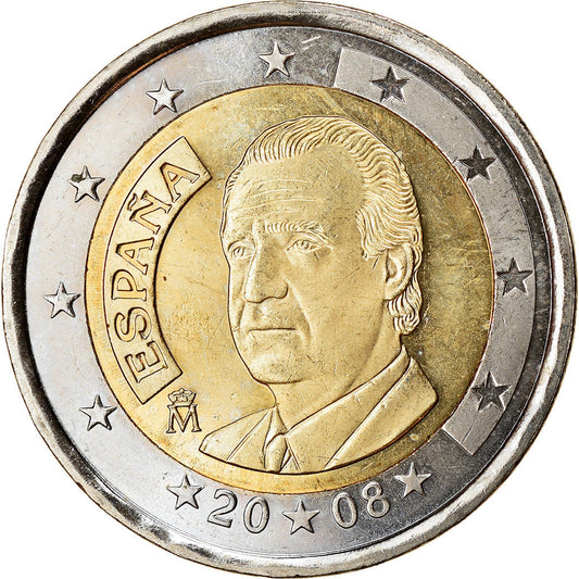 Španielsko, 
  
  2 eurá, 
  
  2008