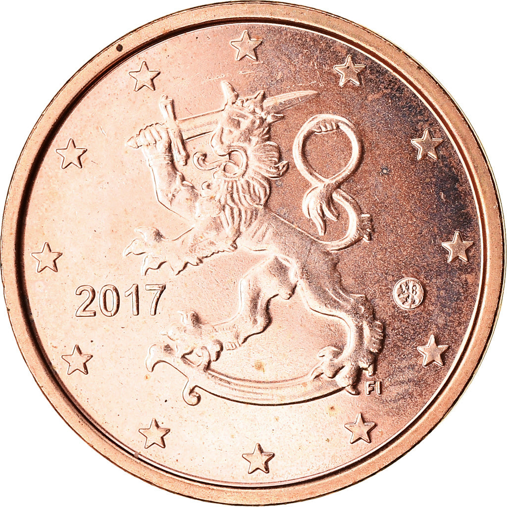 Fínsko, 
  
  2 euro centy, 
  
  2017