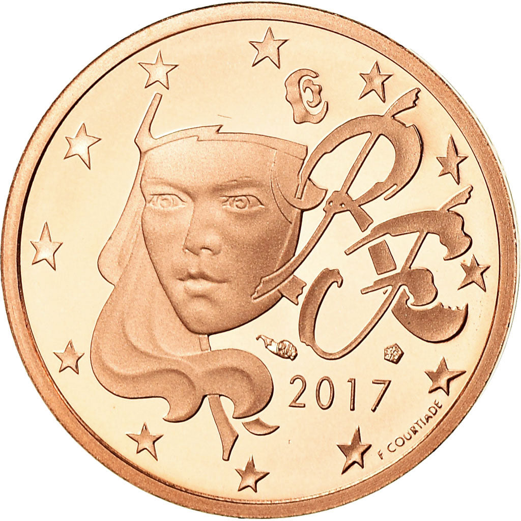 Francúzsko, 
  
  2 euro centy, 
  
  2017