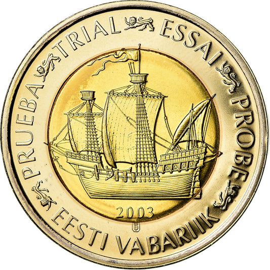 Estónsko, 
  
  2 eurá, 
  
  2003