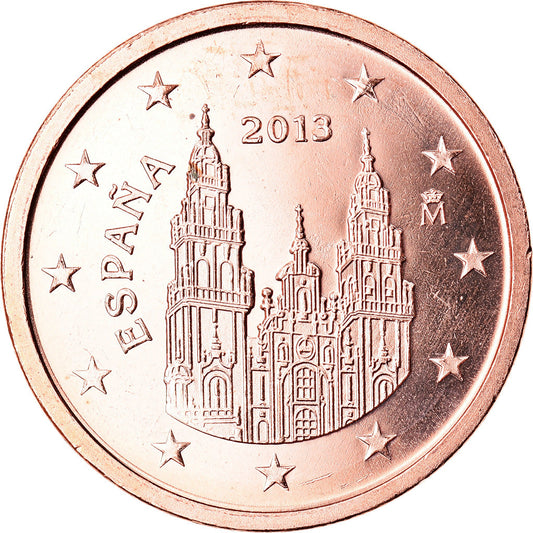 Španielsko, 
  
  2 euro centy, 
  
  2013