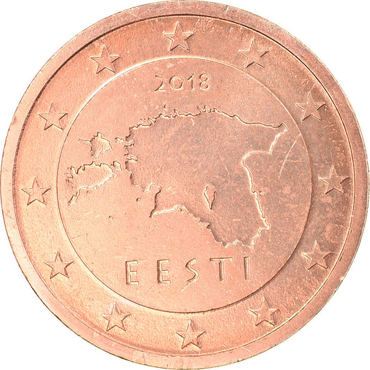 Estónsko, 
  
  2 euro centy, 
  
  2018